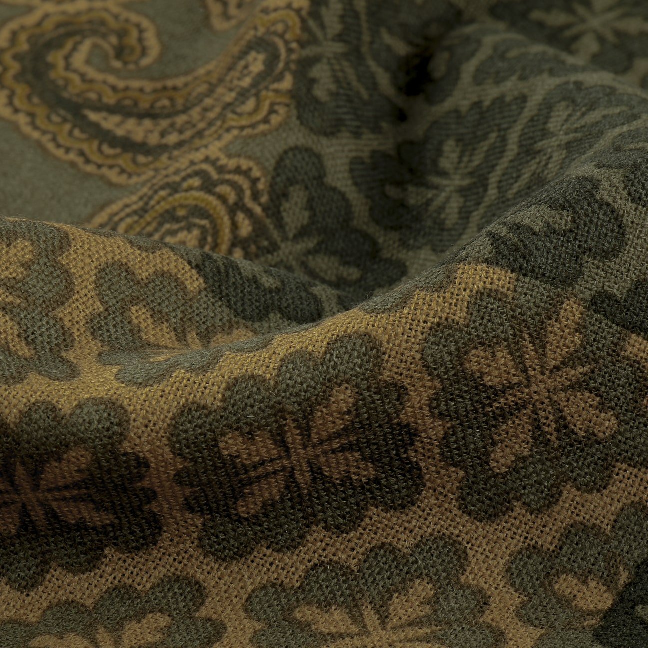 Houndstooth Paisley Mix Wool Scarf - JJ Hat Center ®