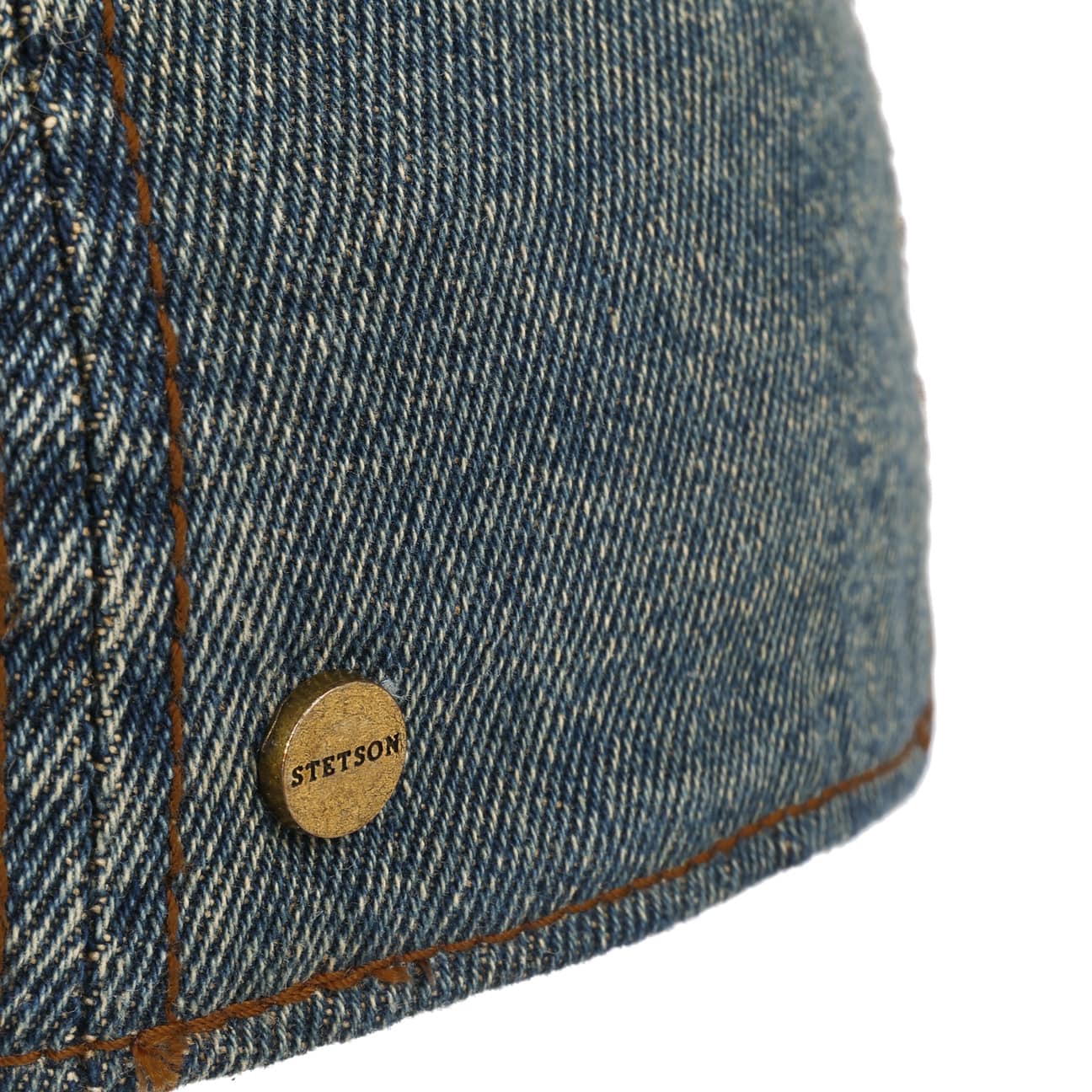 Washed Denim Flat Cap - JJ Hat Center ®