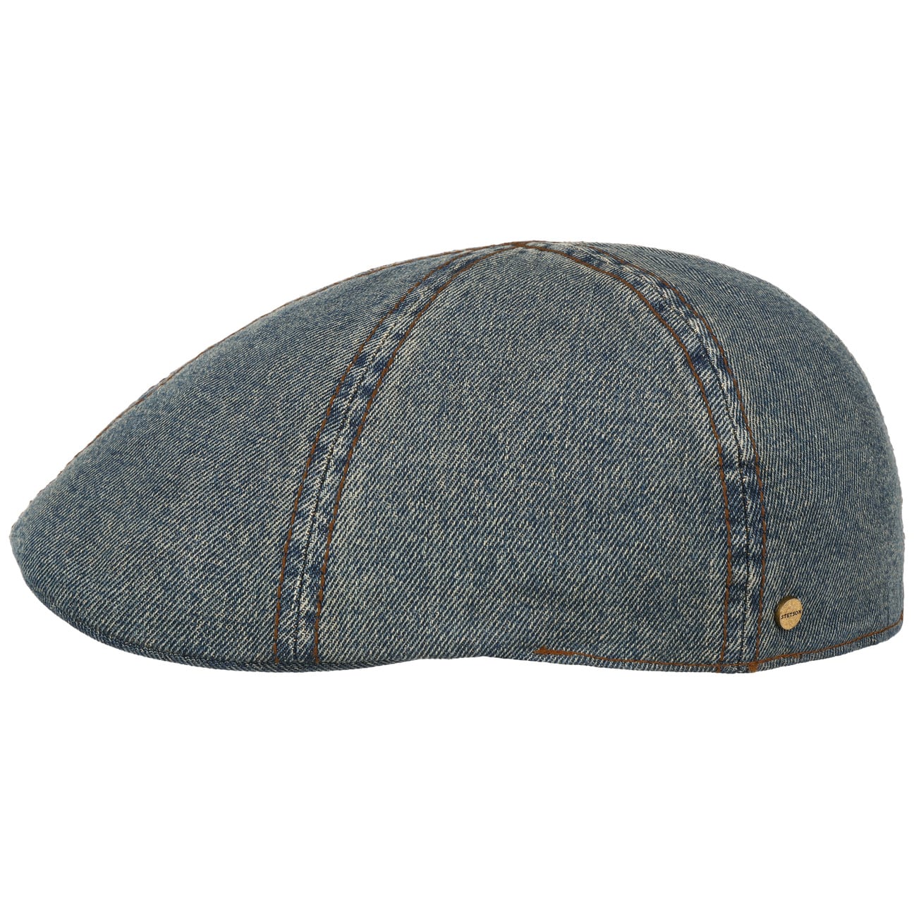 Washed Denim Flat Cap - JJ Hat Center ®