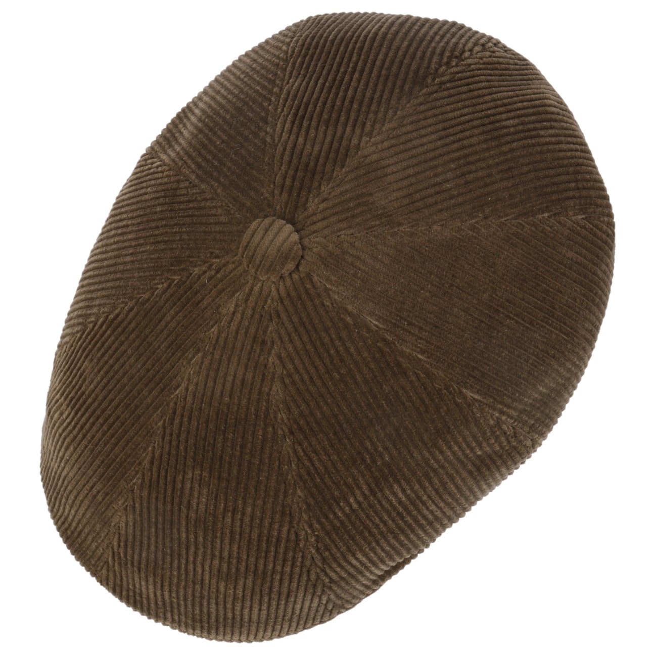 8 Panel Carson Cord Flat Cap - JJ Hat Center ®