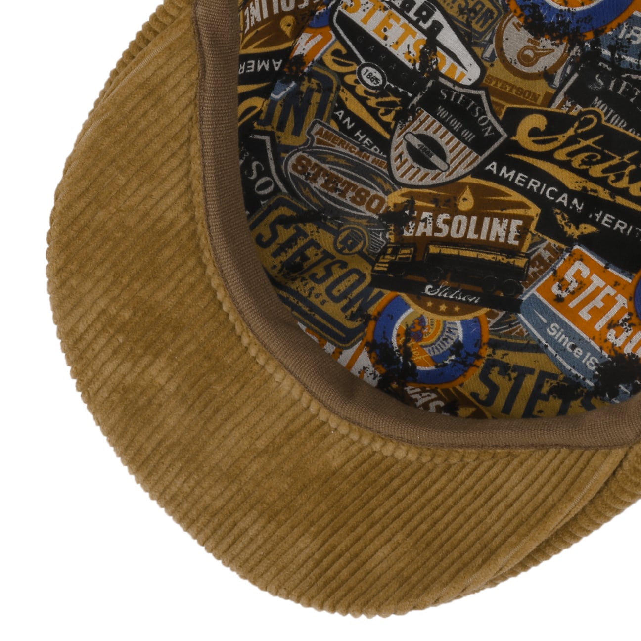 8 Panel Carson Cord Flat Cap - JJ Hat Center ®