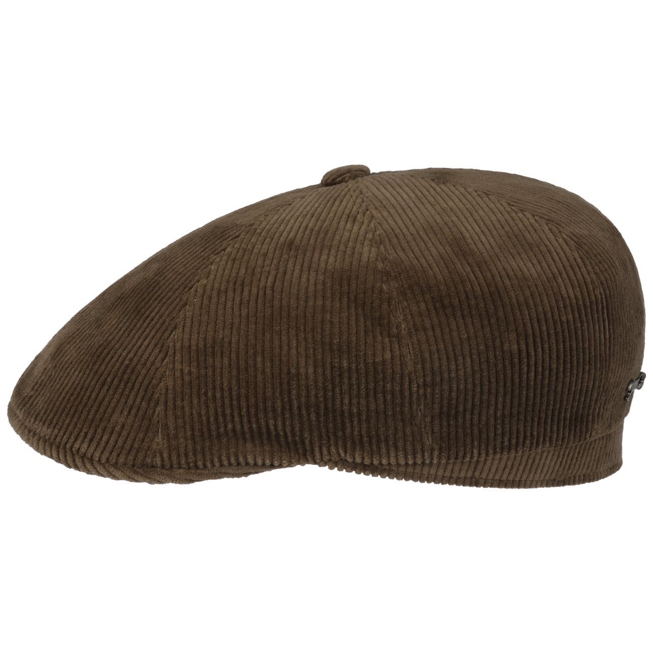 8 Panel Carson Cord Flat Cap - JJ Hat Center ®