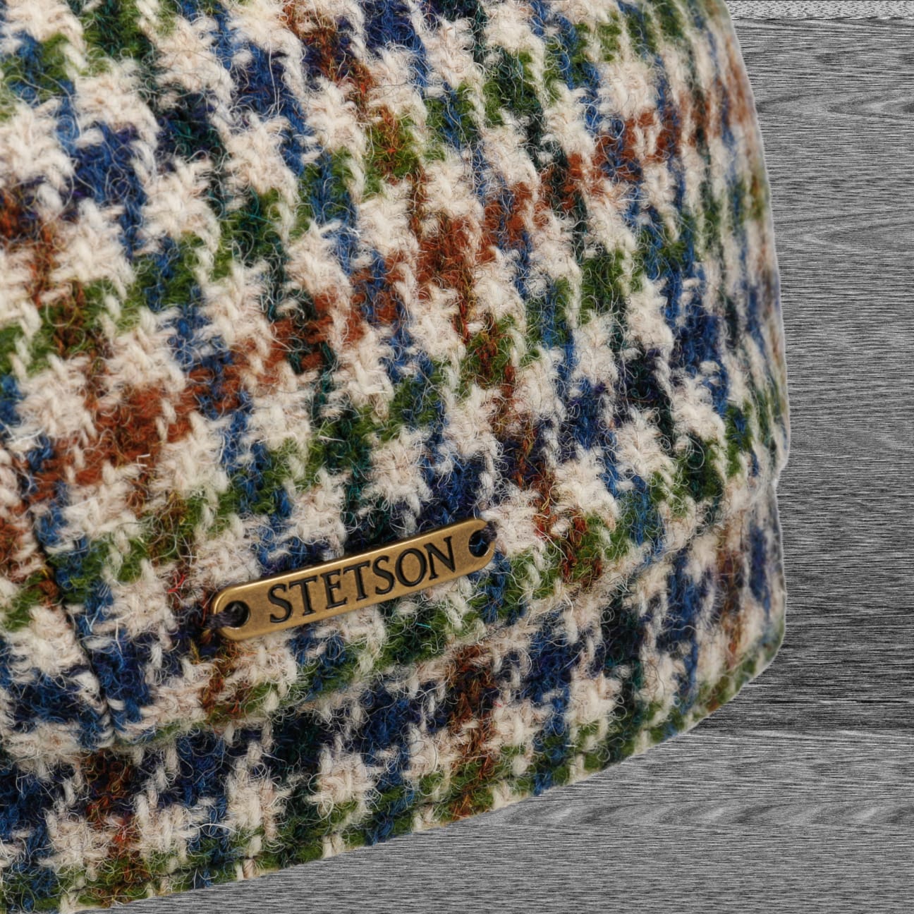 Hatteras Denaby Harris Tweed Flat Cap - JJ Hat Center ®