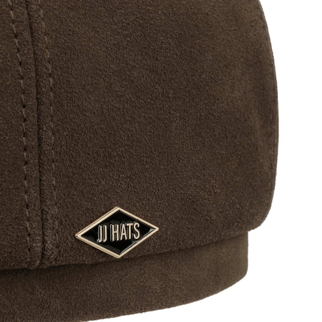 8 Panel Suede Calfskin Flat Cap - JJ Hat Center ®