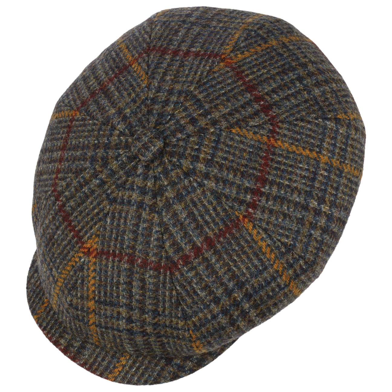 8 Panel Barkeyville Wool Flat Cap - JJ Hat Center ®