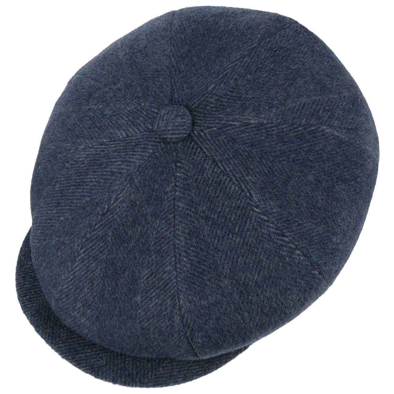 Cashmere Herringbone Flat Cap - JJ Hat Center ®