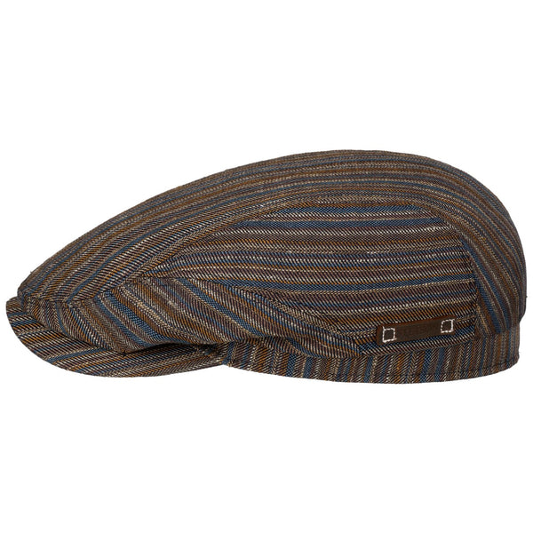 Stripe Barista Driver Flat Cap