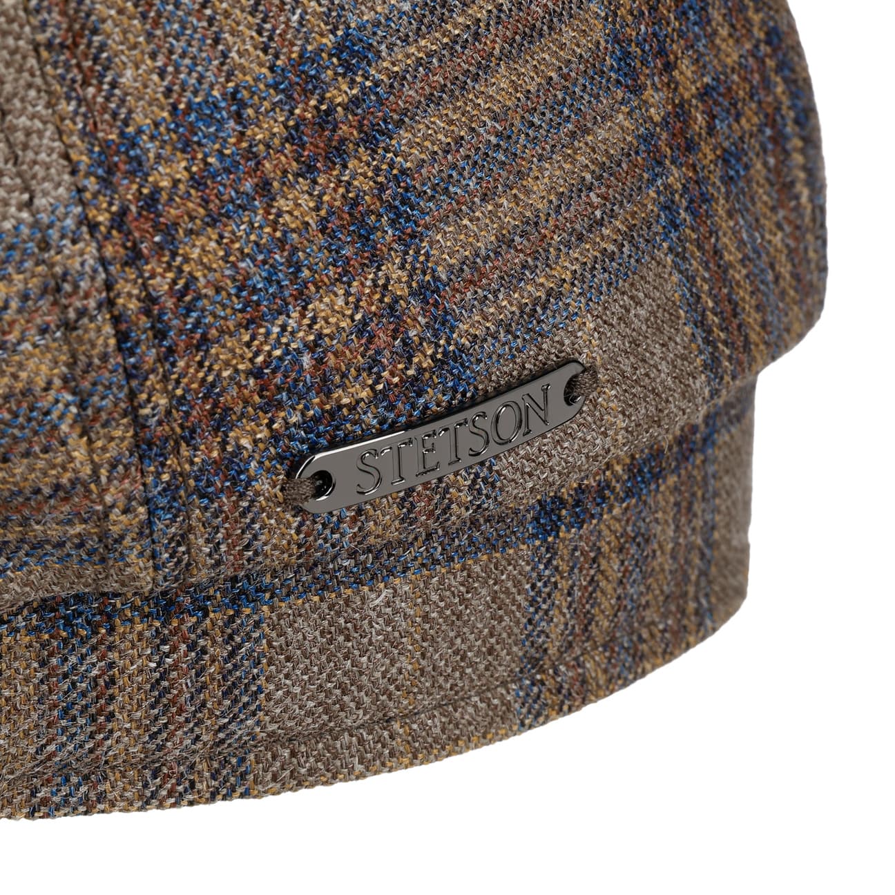 Hatteras Silk Mix Check Flat Cap - JJ Hat Center ®