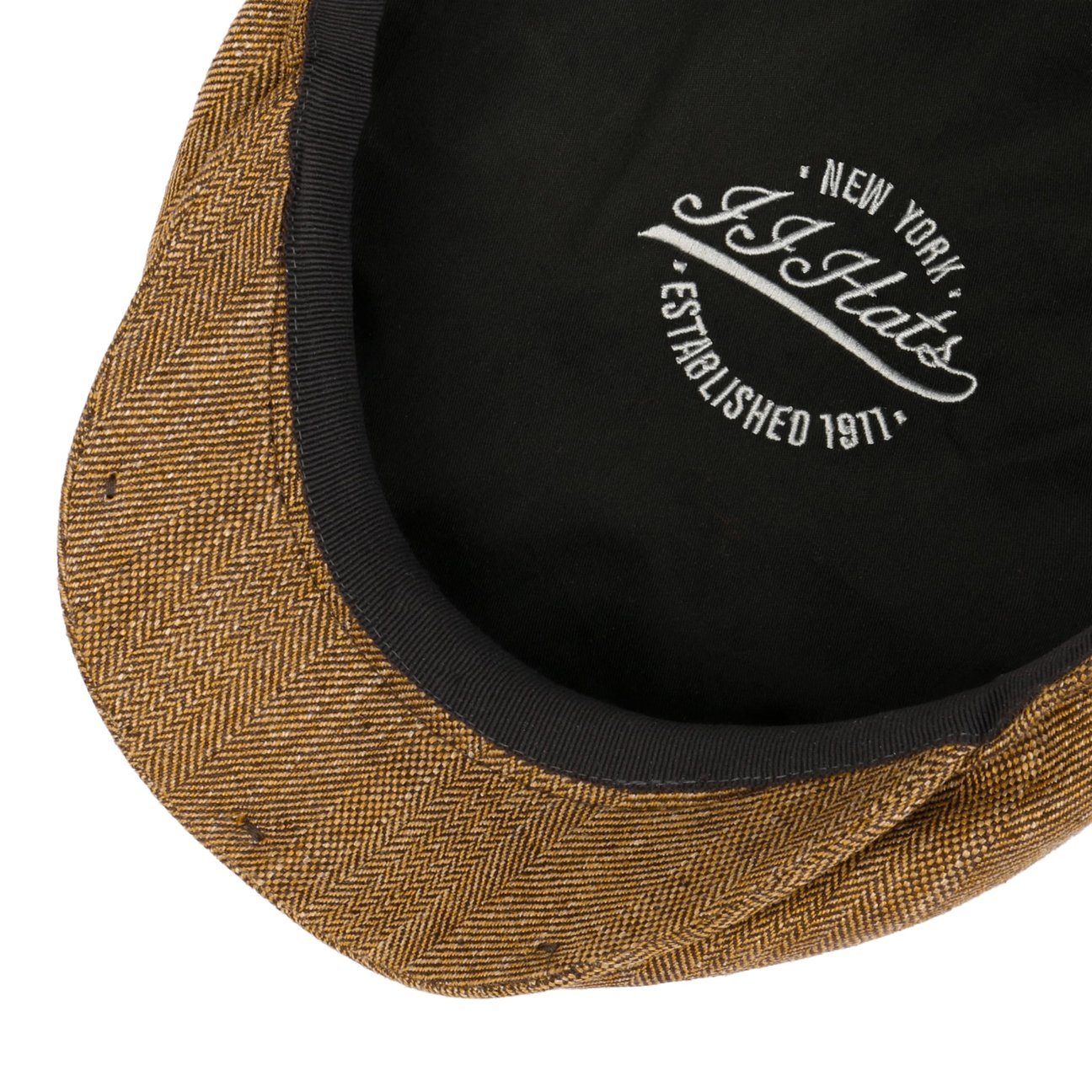 Vadena Herringbone Driver Flat Cap - JJ Hat Center ®