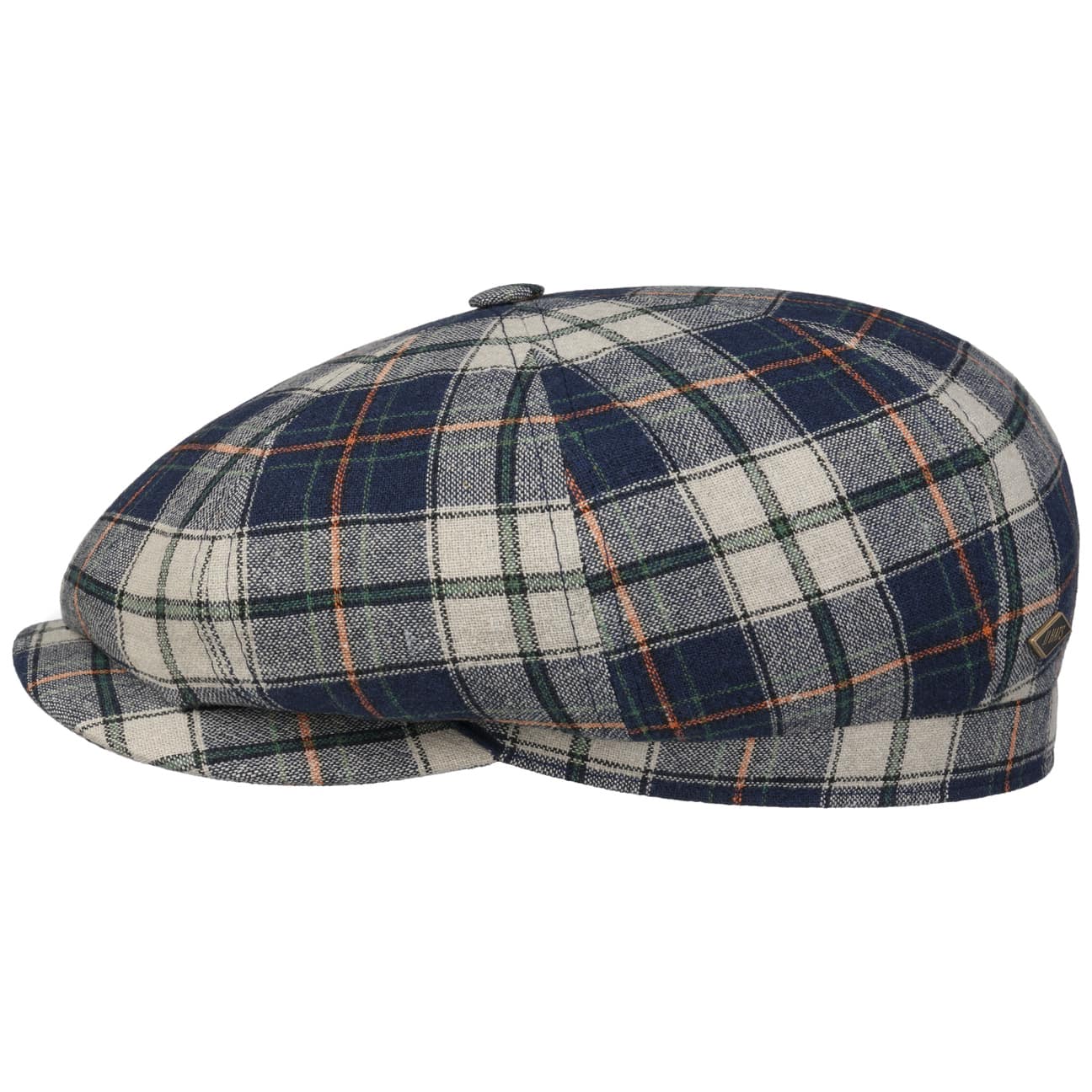 Caroma Check 8 Panel Flat Cap - JJ Hat Center ®