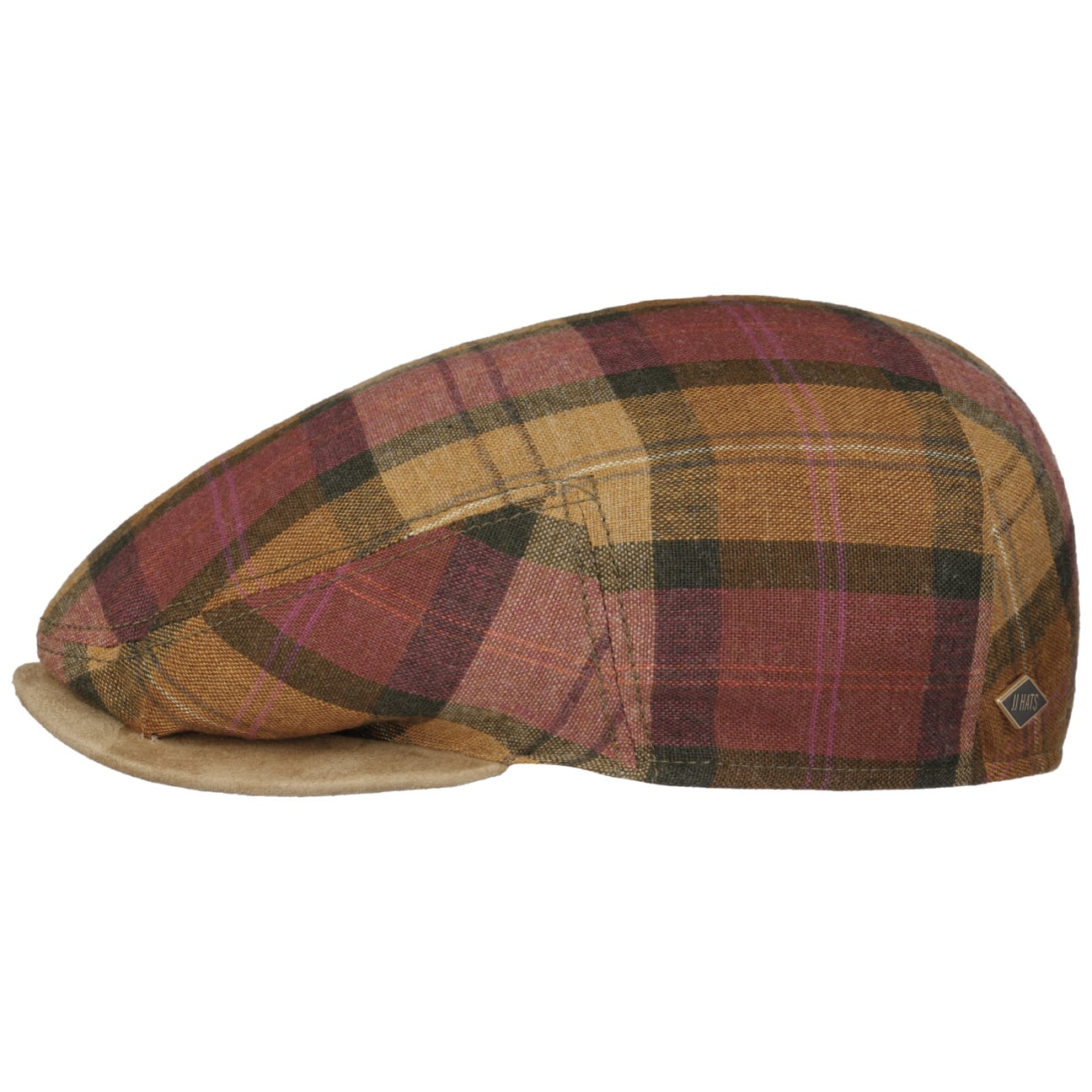 Denriva Check Driver Flat Cap - JJ Hat Center ®