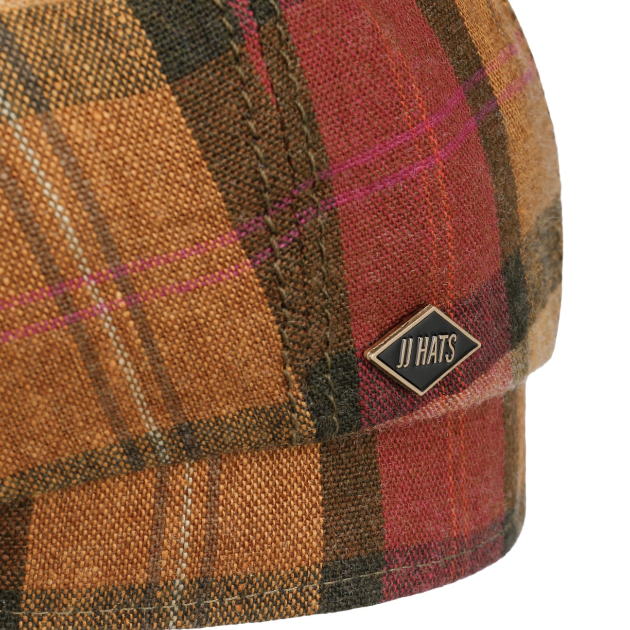 Denriva Check 8 Panel Flat Cap - JJ Hat Center ®