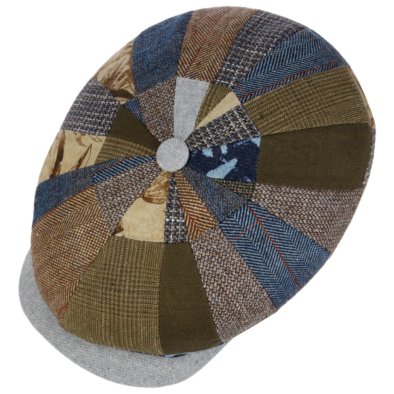 Hatteras Barista Patchwork Flat Cap - JJ Hat Center ®