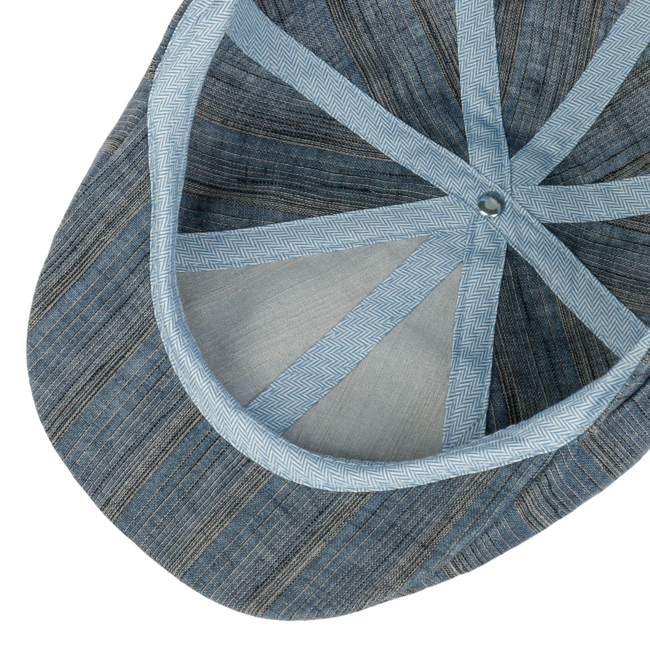 Tesrick Stripe Linen Flat Cap