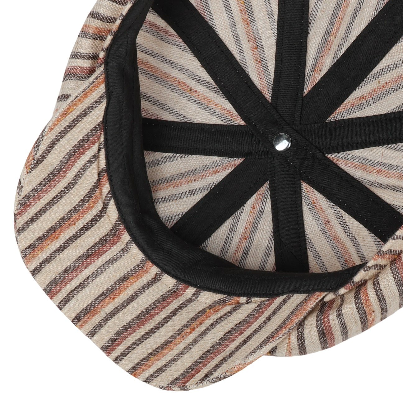 Tenscott 8 Panel Linen Flat Cap