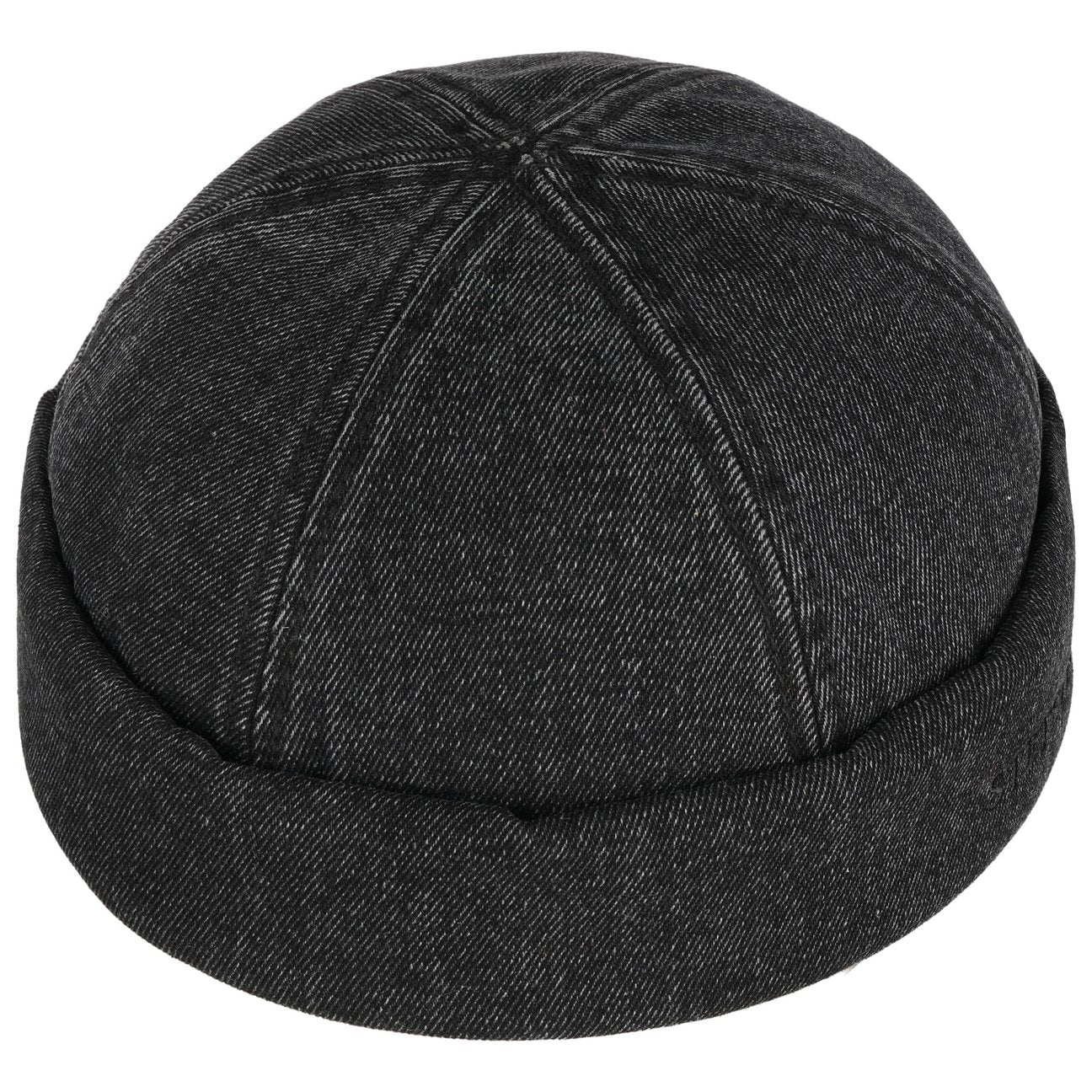 Black Denim Docker Hat