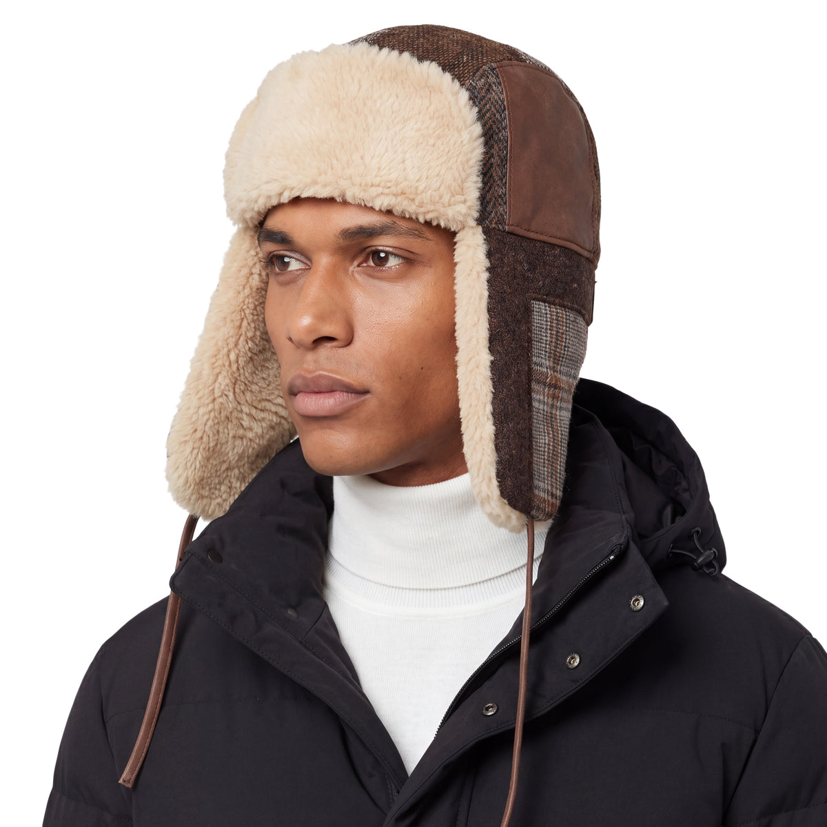 Patchwork Bomber Trapper Hat - JJ Hat Center ®