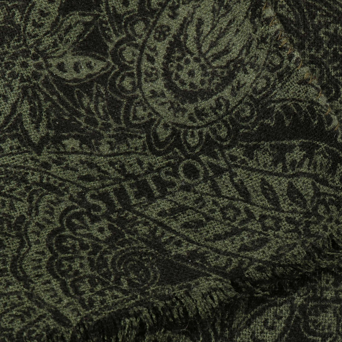 Twotone Paisley Mix Wool Scarf - JJ Hat Center ®