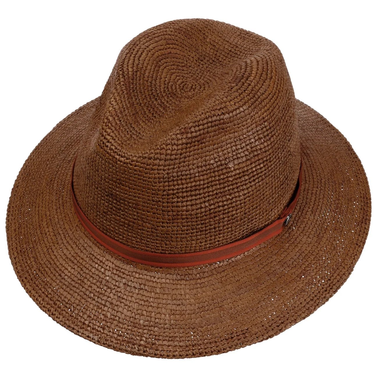 Packable Raffia Crochet Straw Hat by Borsalino - JJ Hat Center ®